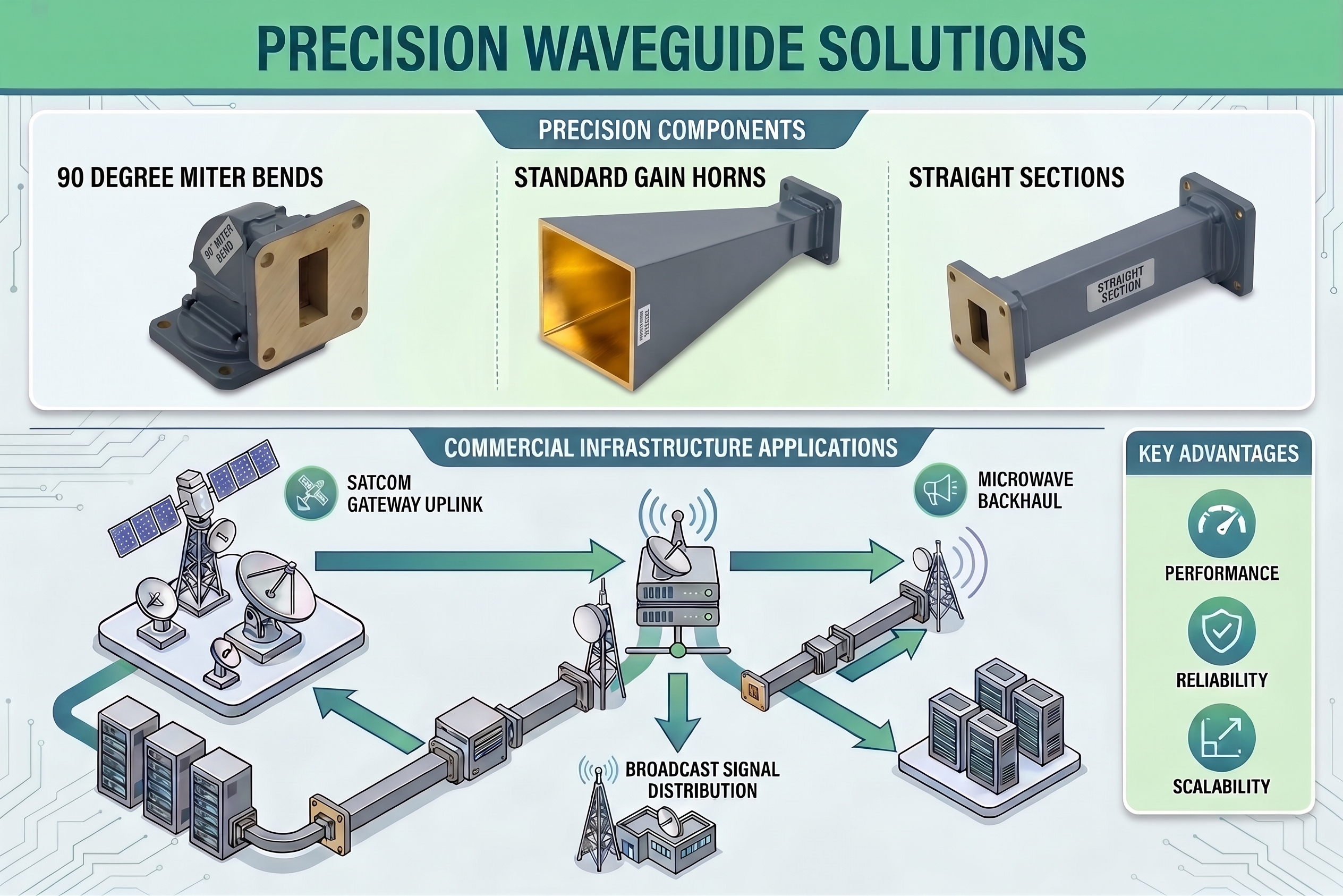 Precision Waveguide Solutions.  Penn Commerical Infrastructure Graphic